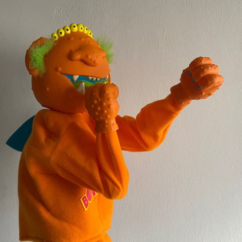 Boink'rs Okee Dokee Monster Boxer Puppet 1986 used vintage toy