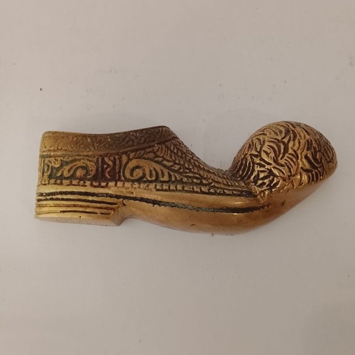 Vintage bronze decorative tsarouhi used