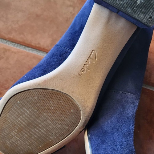 Clark's shoes used, blue, size 39
