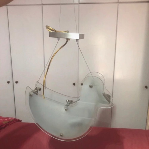 Children's glass duck ceiling light like new