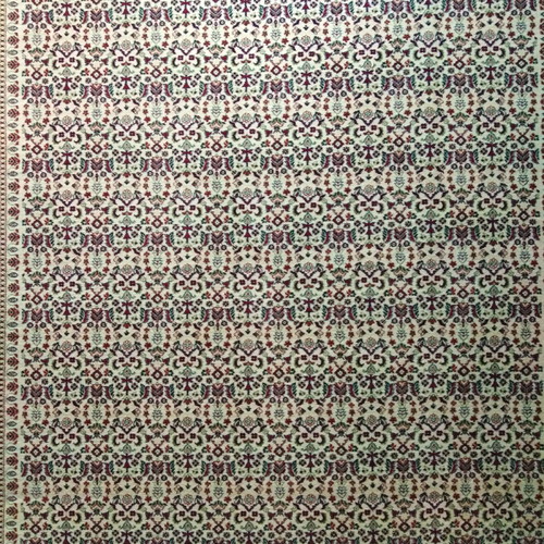 Biocarpets rug 2.50x3.00 new, ecru with repeating pattern