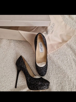 Jimmy Choo Cosmic Platform Pumps new, black and gold