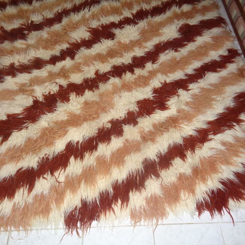 Woolen flokati blankets new from pure virgin wool 2x2.5 meters