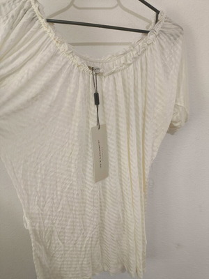 White women's blouse new, transparent, sizes M and L