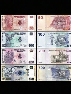 Congo banknote set 2013 new UNC