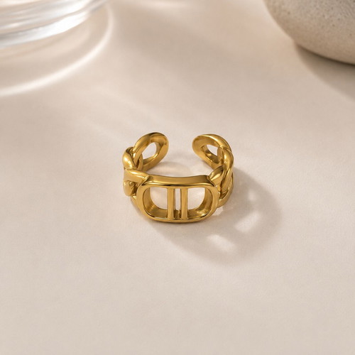Chunky Chain Ring gold, new