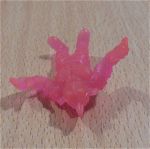 Εξωγήινος Muscle Dinosauro διάφανη ροζ λαστιχένια φιγούρα