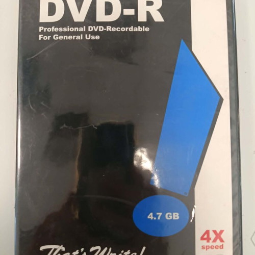 DVD-R 4X 4.7GB That's Write new, recordable