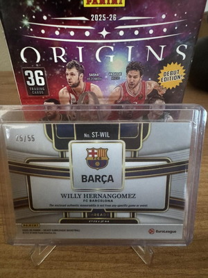 Panini Select Euroleague 2025-26 Willy Hernangomez card patch numbered 55, like new