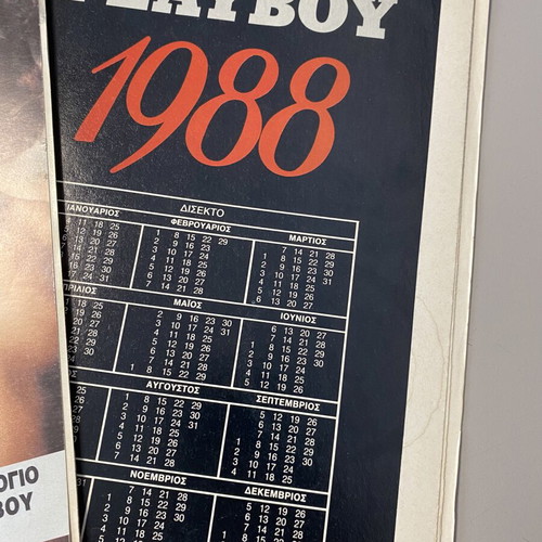 Playboy magazine January 1988 issue 34 with 1988 calendar