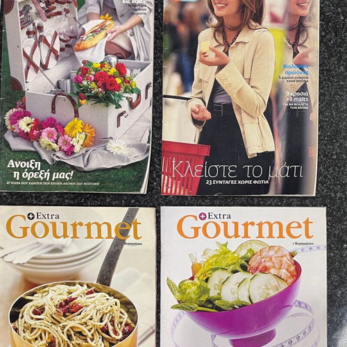 Cooking and Taste Magazines like new, Greek language