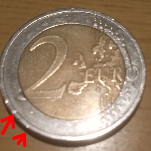 2 euro Cyprus 2012 like new with edge errors