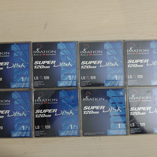 PC LS120 disks like new, set of 8, 120MB
