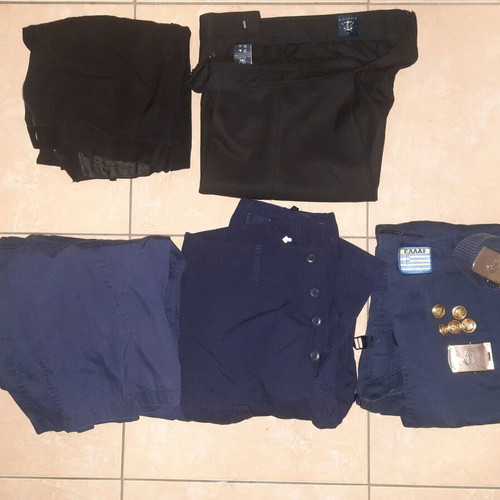 Military naval uniform set used with belts and insignia