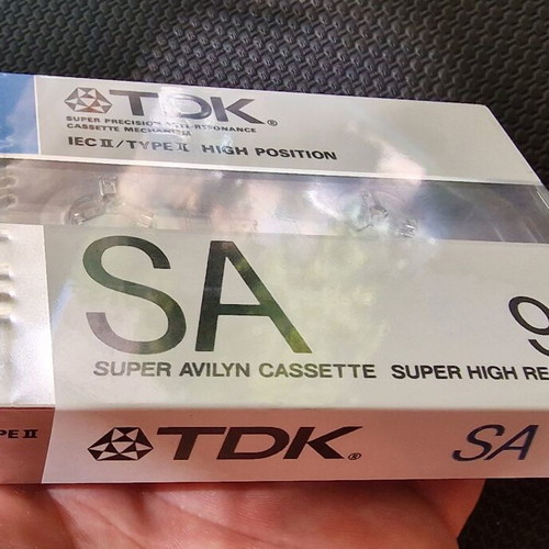 TDK SA 90 Chrome Type II Blank Audio Cassette Tape 1988 Brand New