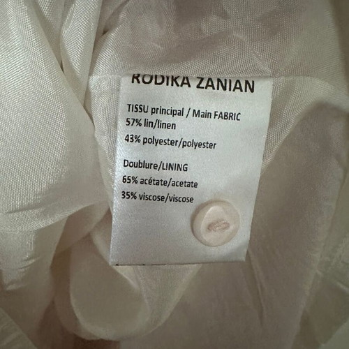 Rodika Zanian pink linen blend dress size 42 like new
