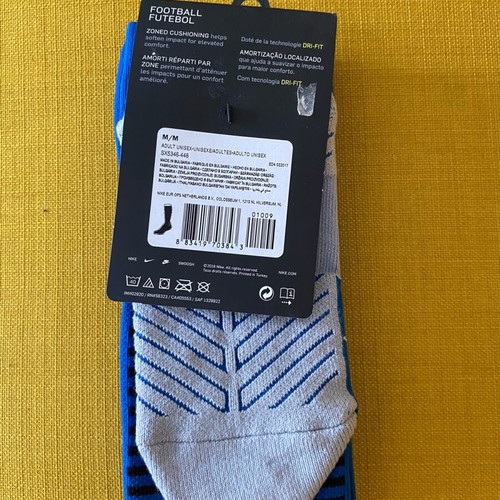 Nike Squad blue over-the-calf football socks new