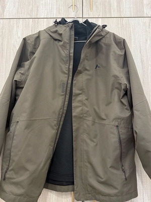 McKinley waterproof jacket XL with fleece, olive green