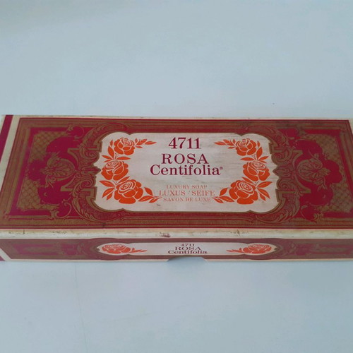 Box of 4711 Rosa Centifolia scented soaps new