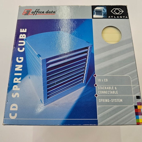 Plastic case for 10 CDs new with automatic ejection