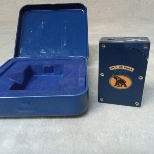 Collectible rare Old Holborn lighter 1990s 2000s vintage tobacco case like new