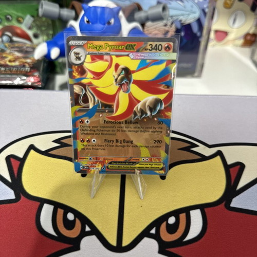 Mega Pyroar EX Chaos Rising 015/086 διπλά σπάνια holo κάρτα Pokemon σαν καινούργιο