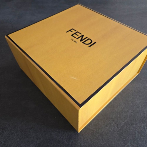 FENDI packaging box used, magnetic closure, 29.5x28.5x13.5 cm