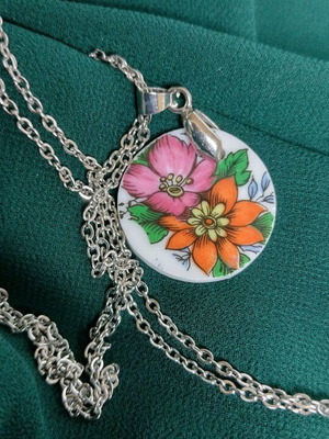 Seltmann Weiden necklace with double stainless steel chain, custom made
