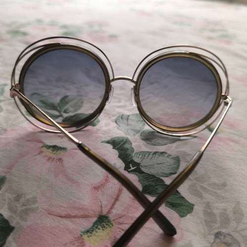 Chloe sunglasses used, large round, silver and gold