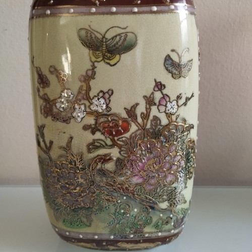 Vintage Royal Satsuma porcelain vase, like new