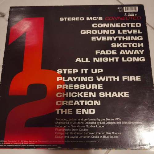 Connected by Stereo MC's 1992 LP like new