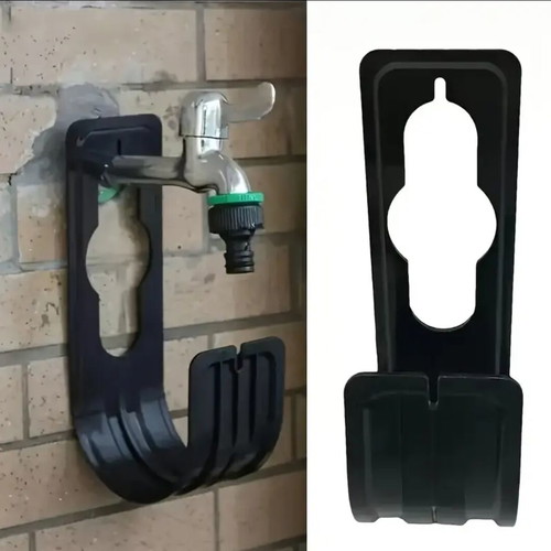 Plastic hose holder hook new in green and black