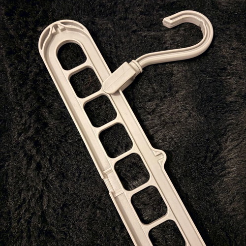 Set of 10 used closet organization hangers and accessories