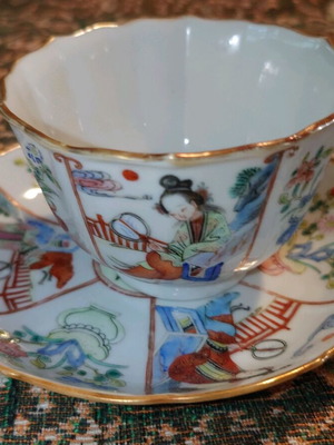 Xianfeng porcelain cup used with flawless saucer