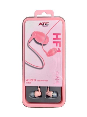 ATC-HFr1 Wired Handsfree Earphones 3.5mm Pink made to order