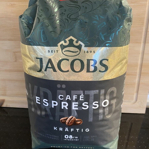 Jacobs espresso coffee beans new, sealed package
