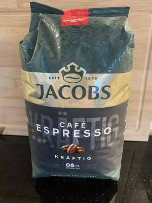 Jacobs espresso coffee beans new, sealed package