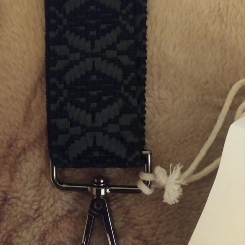 Bag strap new, adjustable, black and gray