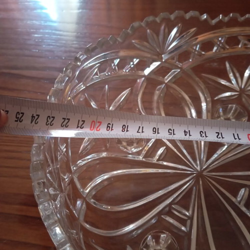 Crystal fountain dish new