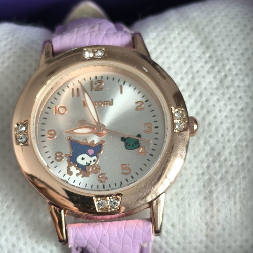 Kuromi Kids Watch with Purple Strap and Gift Box new
