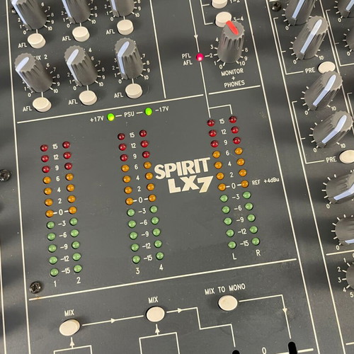 Spirit LX7 Soundcraft 16-Channel Audio Mixer like new