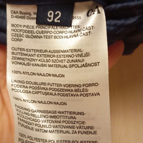 Reversible sleeveless kids vest like new, blue and yellow