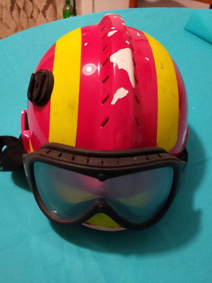 Firefighter helmet Dasopirosvesti - EMAK 2005 with rescue mask