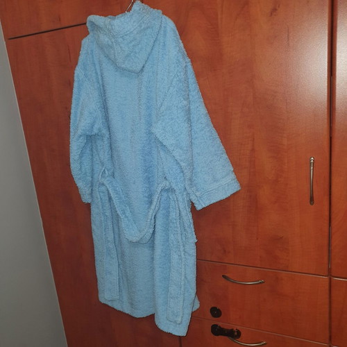Nef Nef children's bathrobe used, blue, age 6-7