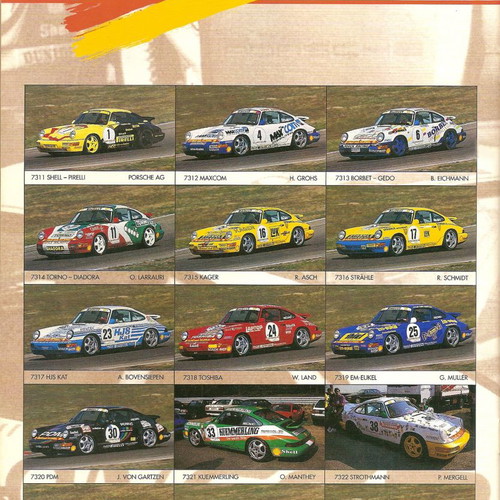 Porsche 911 Carrera Cup 1991 συλλογή 15 μοντέλων, καινούργια