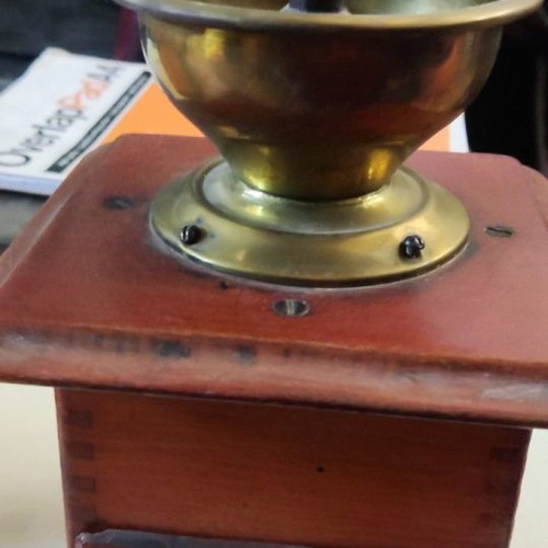 Old coffee grinder used