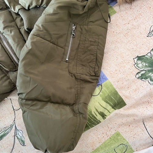 Pull & Bear jacket like new, very warm, green, size S-M