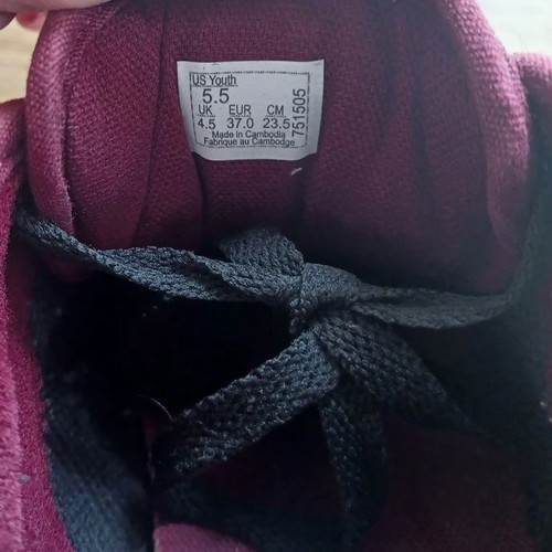 Vans shoes burgundy used, size 37