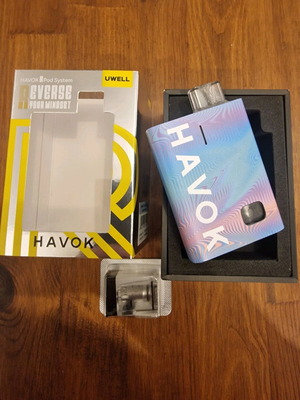 Uwell Havok R pod system like new with box and accessories