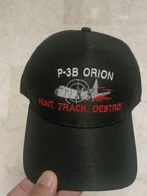 FAGED CAPS P-3B Orion κεντημένο στρατιωτικό καπέλο σε μαύρο